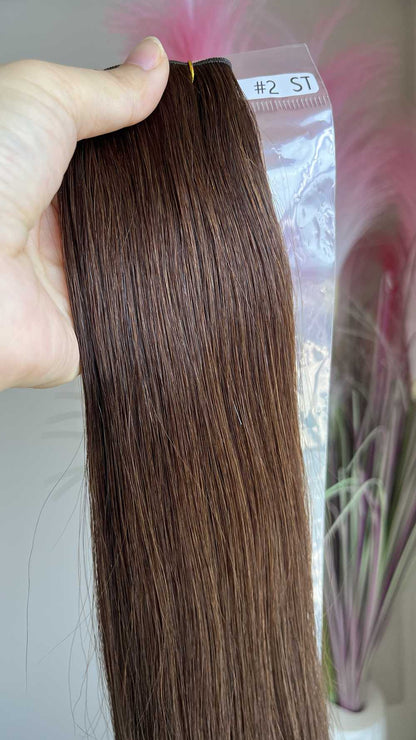 Genius Weft Virgin Human Hair Bundles 20" 22" Balayage Ombre Blonde Highlights Professional Salon Hair No Frizzy/Short Hair
