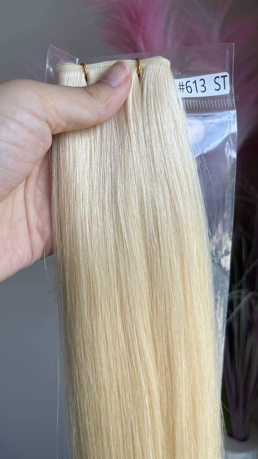 Genius Weft Virgin Human Hair Bundles 20" 22" Balayage Ombre Blonde Highlights Professional Salon Hair No Frizzy/Short Hair