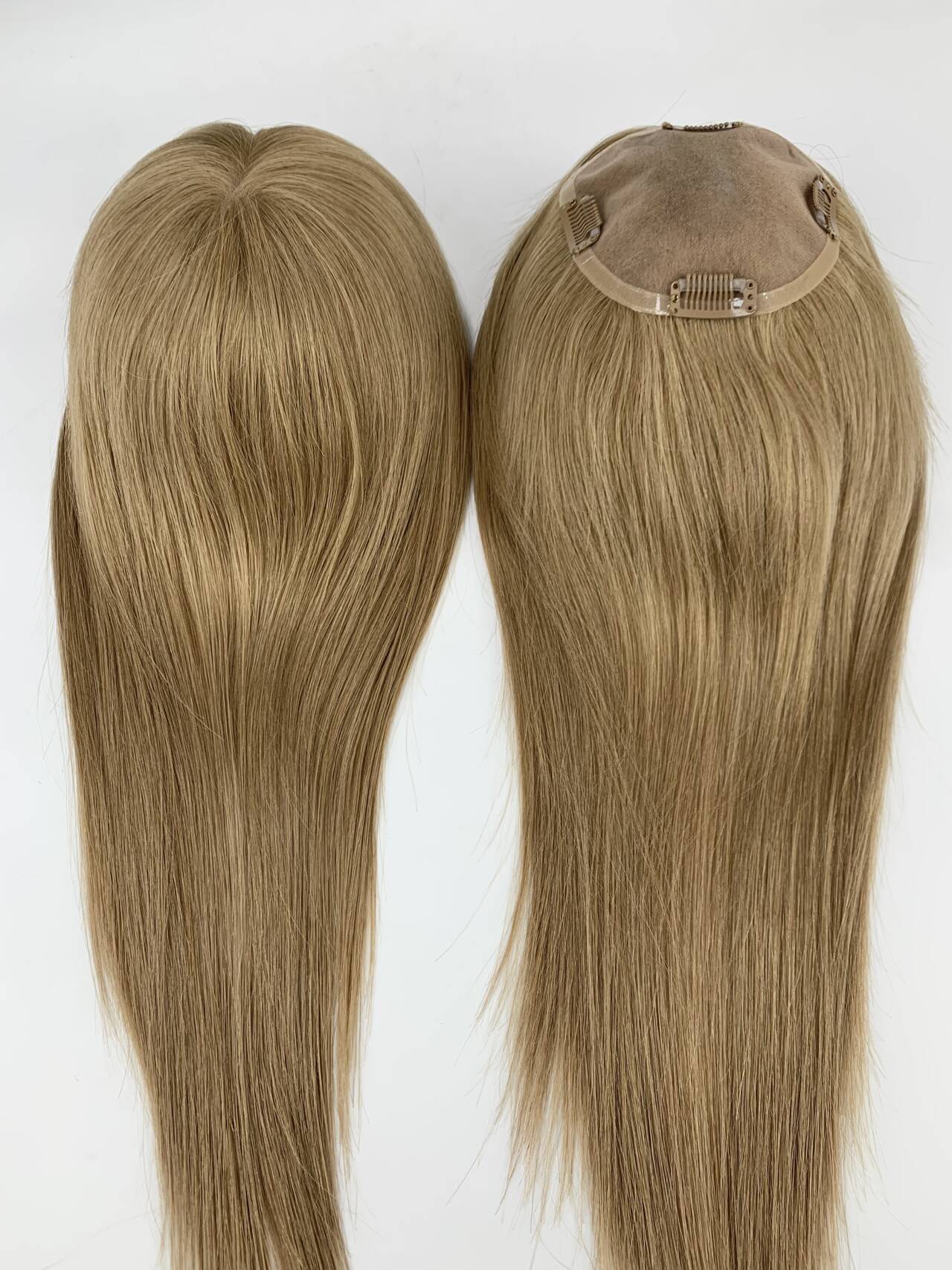 #6 Virgin Hair Human Hair Toppers 5x5inch MONO Premium Quality Cuticle Hand-Crocheted 130% Density Breathable