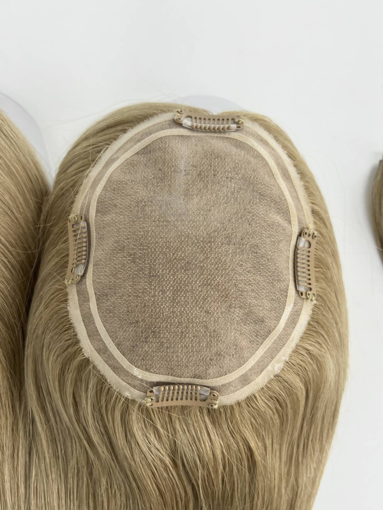 #6 Virgin Hair Human Hair Toppers 5.5"*6.5" MONO Premium Quality Cuticle Hand-Crocheted 130% Density Breathable