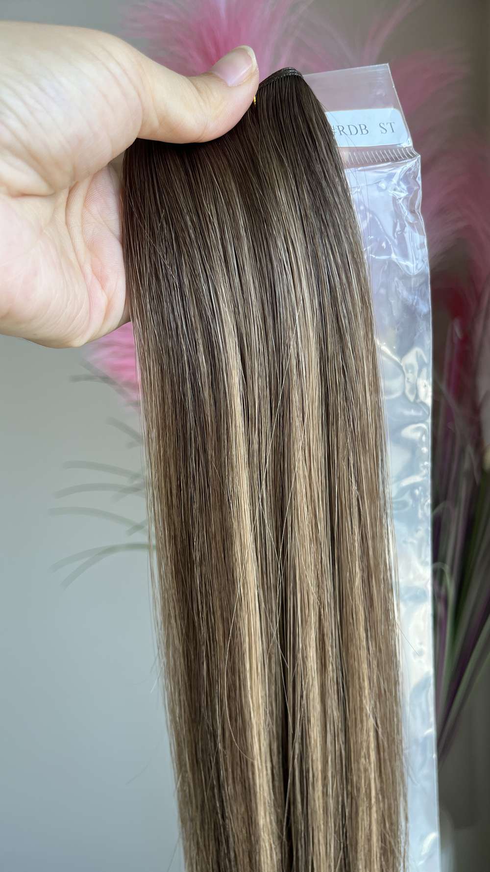 Genius Weft Virgin Human Hair Bundles 20" 22" Balayage Ombre Blonde Highlights Professional Salon Hair No Frizzy/Short Hair