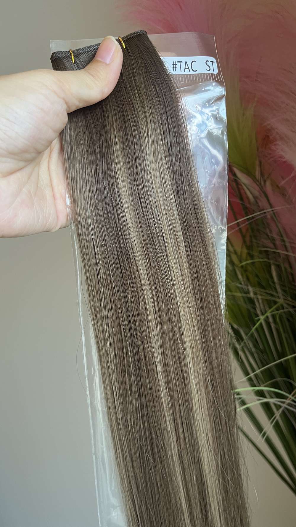 Genius Weft Virgin Human Hair Bundles 20" 22" Balayage Ombre Blonde Highlights Professional Salon Hair No Frizzy/Short Hair