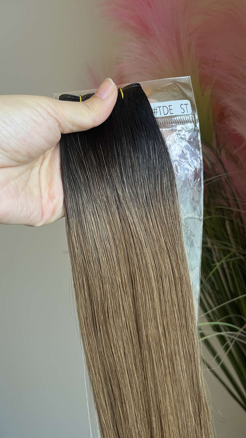 Genius Weft Virgin Human Hair Bundles 20" 22" Balayage Ombre Blonde Highlights Professional Salon Hair No Frizzy/Short Hair